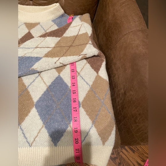 Dazy size S argyle sweater - Picture 3 of 6